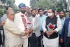 मंत्री मालवीया का जयपुर खोड़निया के निवास पर स्वागत