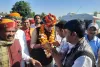 भाजपा पदाधिकारियो ने पाटिया मोड़ पर केंद्रीय जलशक्ति मंत्री गजेंद्र सिंह शेखावत का किया भव्य स्वागत