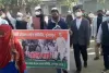 शहीद दिवस पर शहर में निकाला गया शान्ति मार्च, कलेक्ट्रेट में हुआ श्रद्धांजली कार्यक्रम