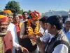 भाजपा पदाधिकारियो ने पाटिया मोड़ पर केंद्रीय जलशक्ति मंत्री गजेंद्र सिंह शेखावत का किया भव्य स्वागत
