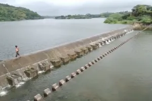 डूंगरपुर जिले का प्रमुख पर्यटन स्थल मारगिया बांध शुक्रवार सुबह छलका
