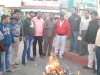 केरल में बीजेपी नेता की हत्या को लेकर डूंगरपुर में भाजपा ओबीसी मोर्चा ने विरोध प्रदर्शन किया
