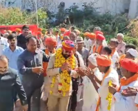 कैबिनेट मंत्री महेंद्रजीत सिंह मालविया का आसपुर व साबला में हुआ भव्य स्वागत